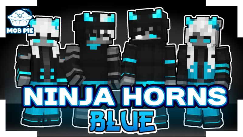 Ninja Horns: Blue on the Minecraft Marketplace by Mob Pie