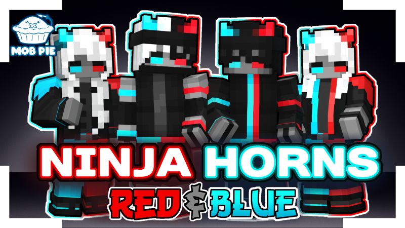 Ninja Horns: Red & Blue on the Minecraft Marketplace by Mob Pie