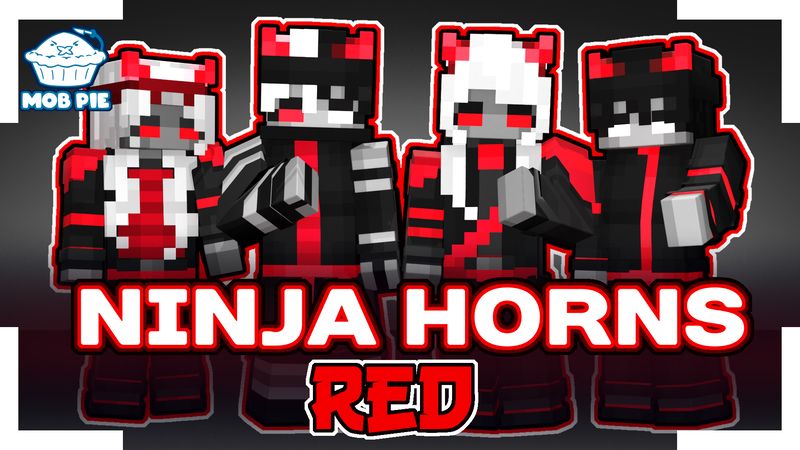 Ninja Horns: Red on the Minecraft Marketplace by Mob Pie