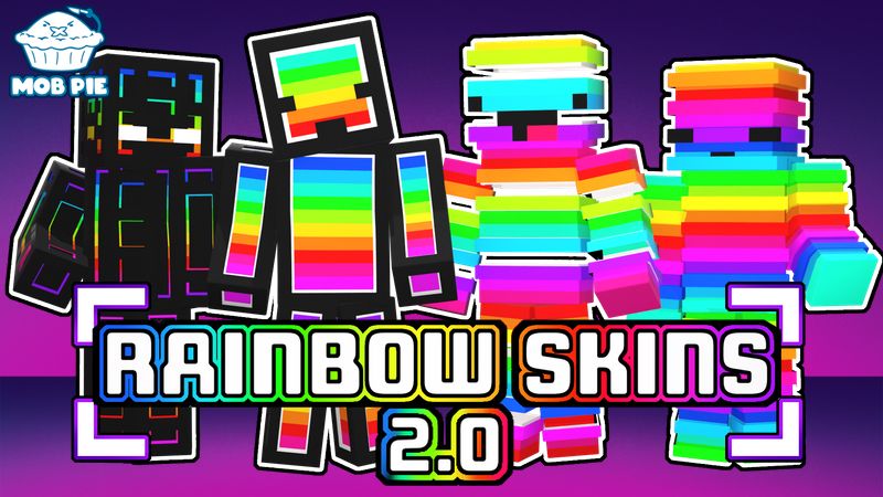 Rainbow Skins 2.0 on the Minecraft Marketplace by Mob Pie