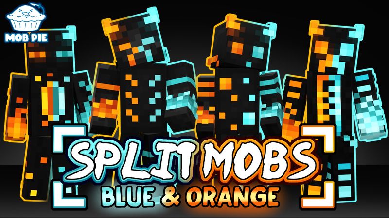 Split Mobs: Blue & Orange on the Minecraft Marketplace by Mob Pie