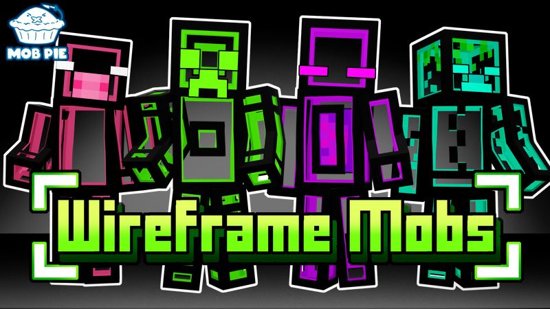 Wireframe Mobs on the Minecraft Marketplace by Mob Pie