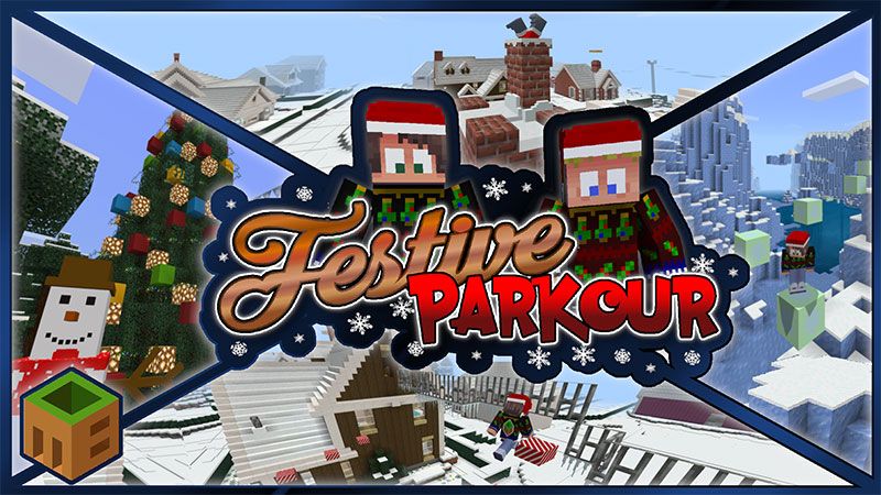 Festive Parkour on the Minecraft Marketplace by MobBlocks