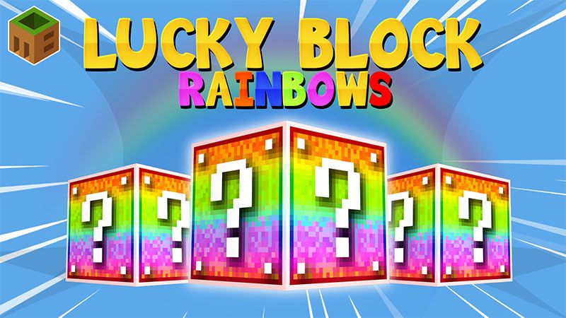 Lucky Block Rainbows on the Minecraft Marketplace by MobBlocks