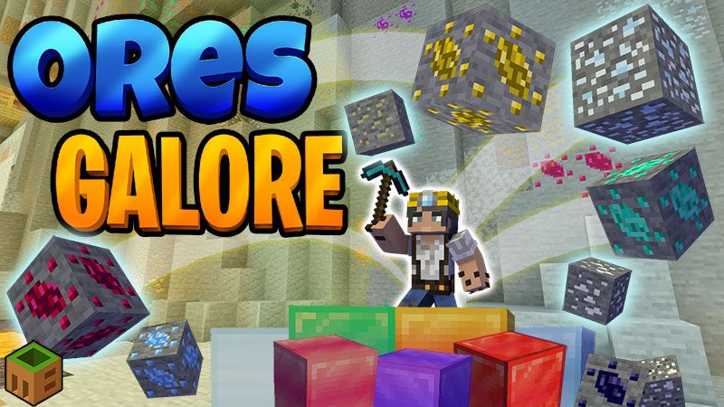 Ores Galore on the Minecraft Marketplace by MobBlocks