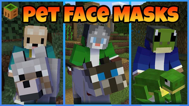 Pet Face Masks on the Minecraft Marketplace by MobBlocks