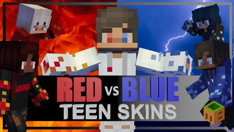 Red Vs Blue Teen Skins on the Minecraft Marketplace by mobblocks