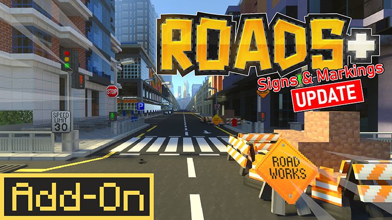 Roads + Add-On on the Minecraft Marketplace by mobblocks