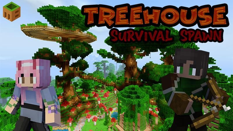 Treehouse Survival Spawn on the Minecraft Marketplace by MobBlocks