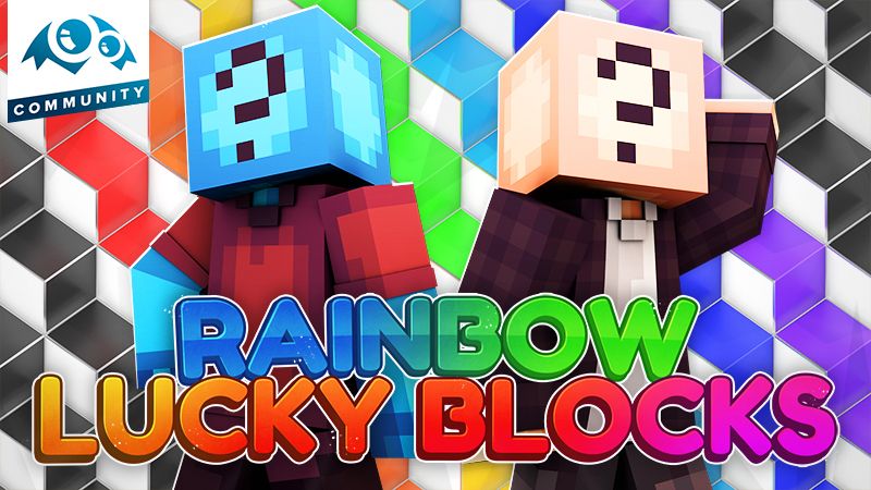 Rainbow Lucky Blocks on the Minecraft Marketplace by Monster Egg Studios