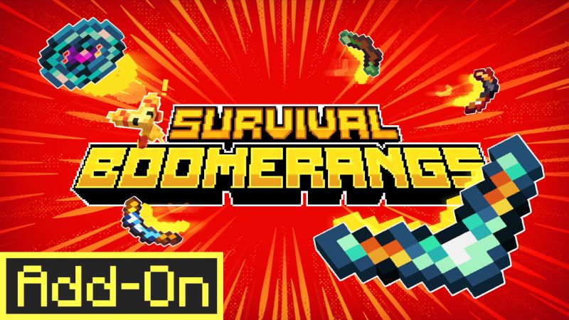 Survival Boomerangs on the Minecraft Marketplace by Mush Co