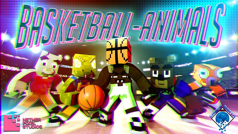 Basketball Animals on the Minecraft Marketplace by Netherpixel