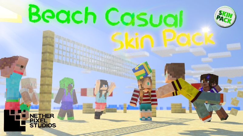 Beach Casual Skin Pack on the Minecraft Marketplace by Netherpixel