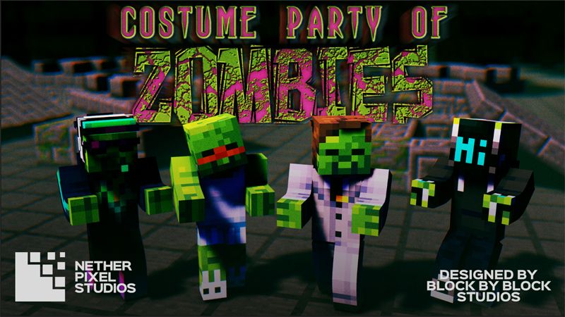 Costume Party of Zombies on the Minecraft Marketplace by Netherpixel