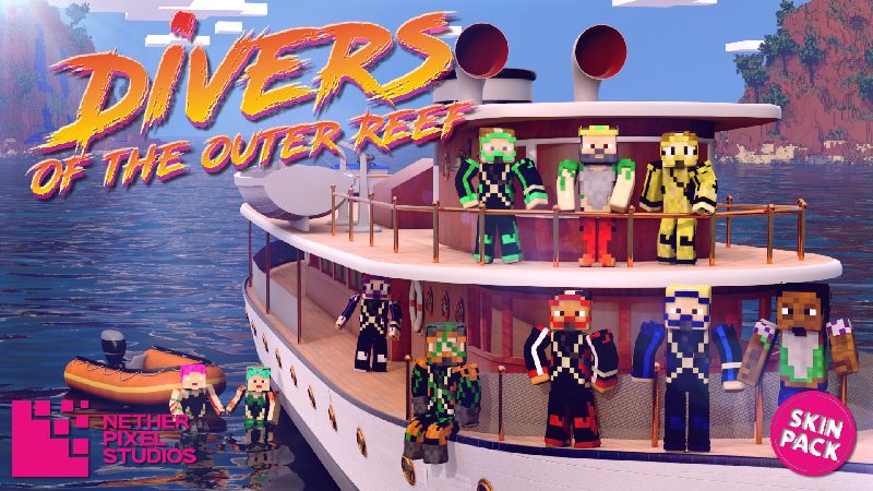 Divers of the Outer Reef on the Minecraft Marketplace by Netherpixel