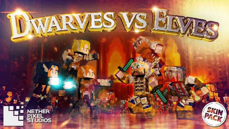 Dwarves vs Elves on the Minecraft Marketplace by Netherpixel