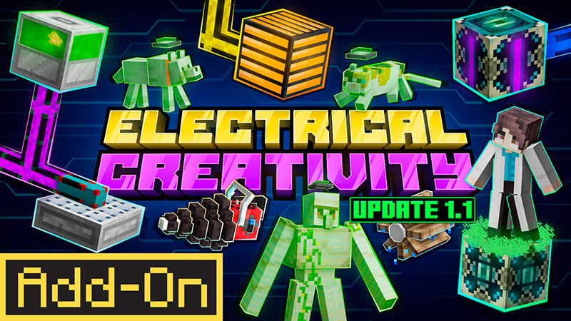 Electrical Creativity Add-On on the Minecraft Marketplace by Netherpixel