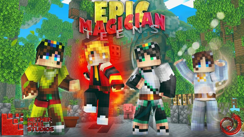 Epic Magician Teens on the Minecraft Marketplace by Netherpixel