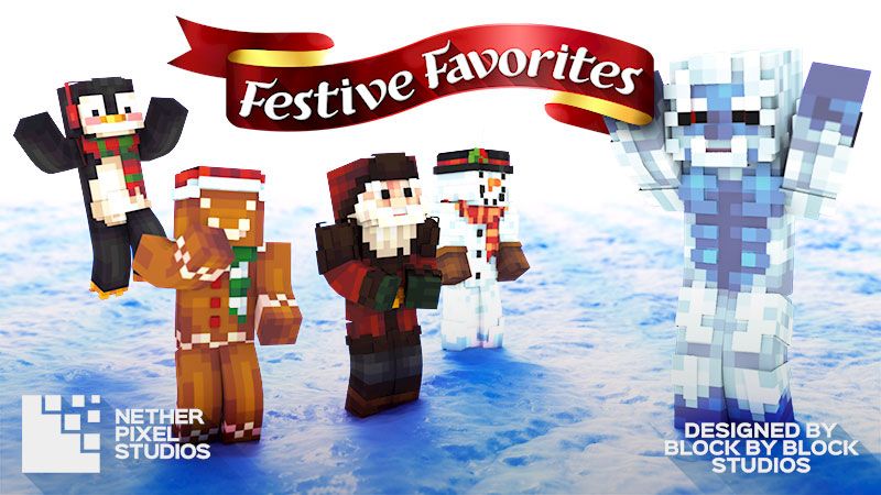 Festive Favorites Skin Pack on the Minecraft Marketplace by Netherpixel