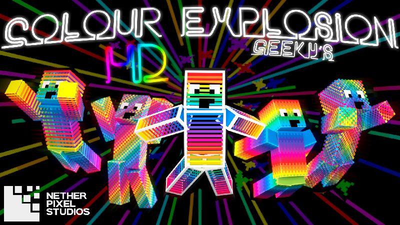 Geeky's Colour Explosion HD on the Minecraft Marketplace by Netherpixel