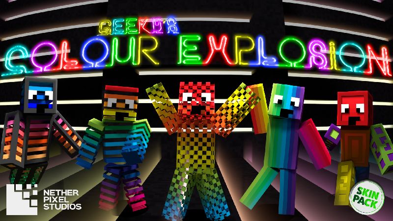 Geeky's Colour Explosion on the Minecraft Marketplace by Netherpixel