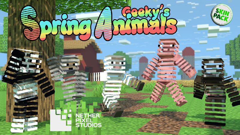 Geeky's Spring Animals on the Minecraft Marketplace by Netherpixel