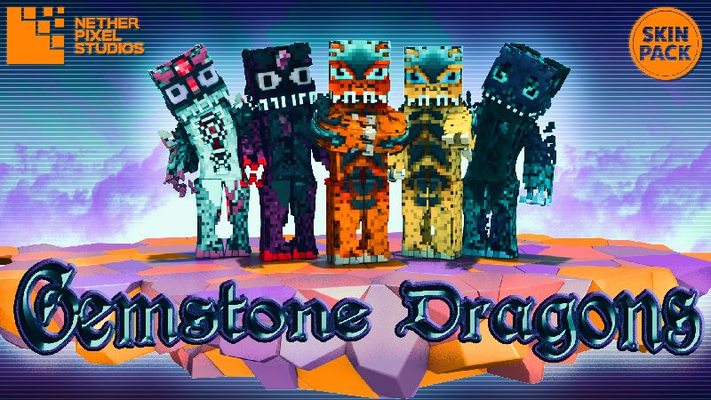 Gemstone Dragons on the Minecraft Marketplace by Netherpixel