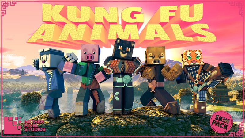 Kung Fu Animals on the Minecraft Marketplace by Netherpixel