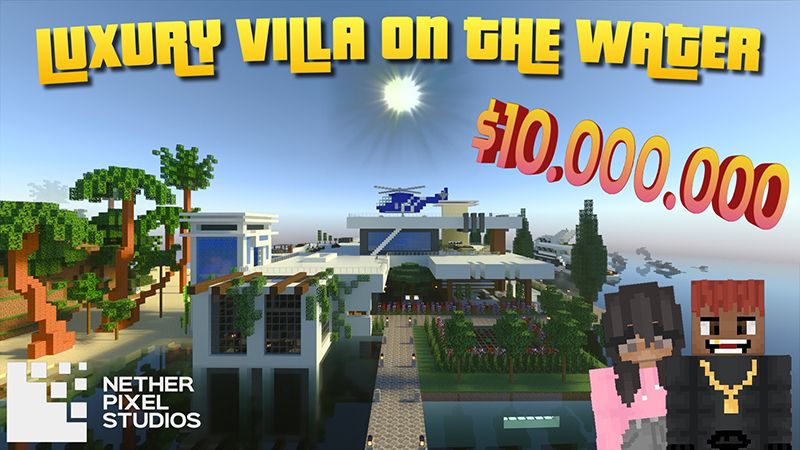 Luxury Villa on the Water on the Minecraft Marketplace by Netherpixel