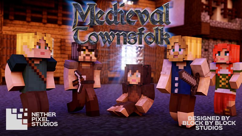 Medieval Townsfolk Skin Pack on the Minecraft Marketplace by Netherpixel