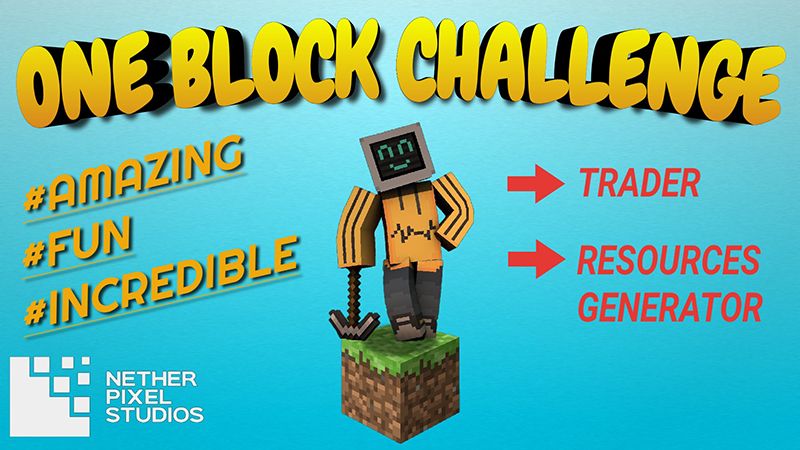 One Block Challenge on the Minecraft Marketplace by netherpixel