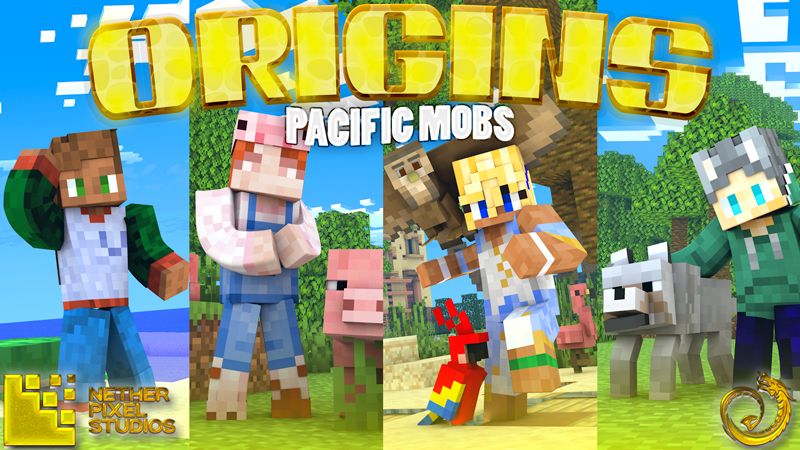 Origins Pacific Mobs on the Minecraft Marketplace by Netherpixel