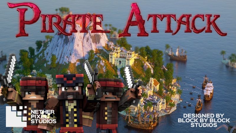 Pirate Attack on the Minecraft Marketplace by Netherpixel