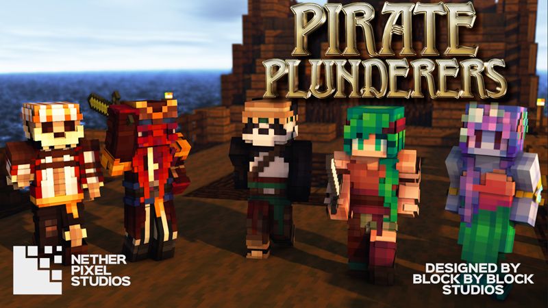 Pirate Plunderers Skin Pack on the Minecraft Marketplace by Netherpixel