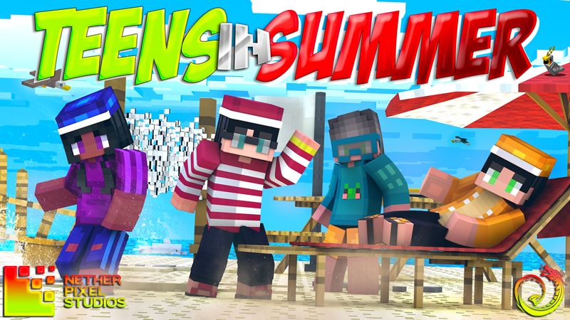 Teens in Summer on the Minecraft Marketplace by Netherpixel