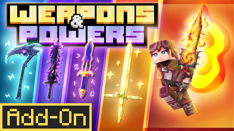 Weapons And Powers Add-on on the Minecraft Marketplace by Ninja Block