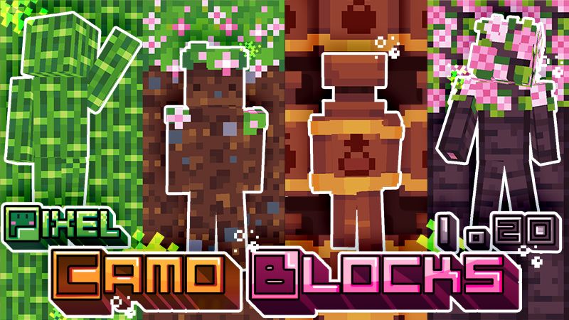 Pixel Camo Blocks 1.20 on the Minecraft Marketplace by Ninja Squirrel Gaming