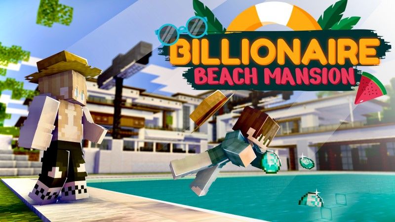 Billionaire Beach Mansion on the Minecraft Marketplace by Nitric Concepts