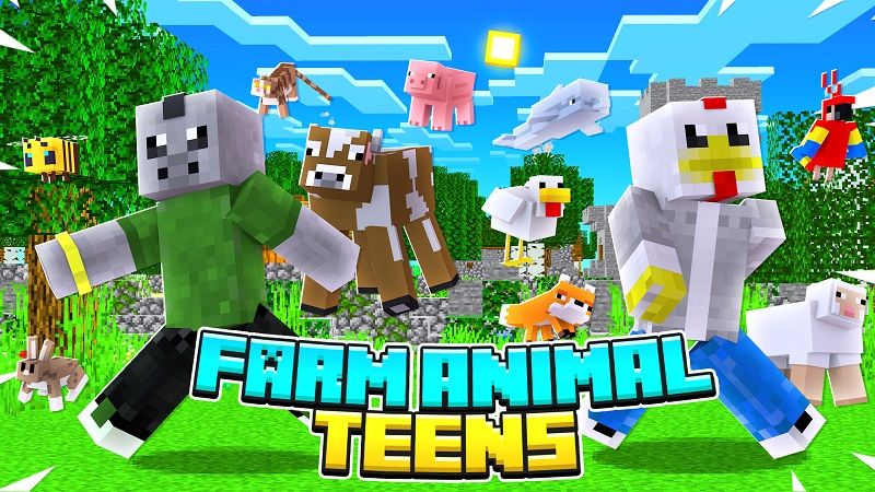 Farm Animal Teens on the Minecraft Marketplace by Nitric Concepts