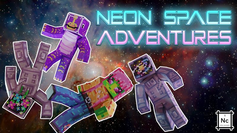 Neon Space Adventures on the Minecraft Marketplace by Nitric Concepts