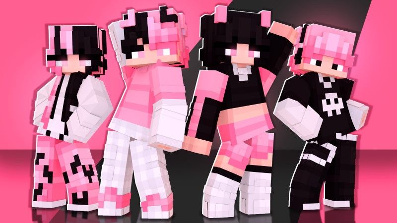 Pink Goths on the Minecraft Marketplace by Nitric Concepts