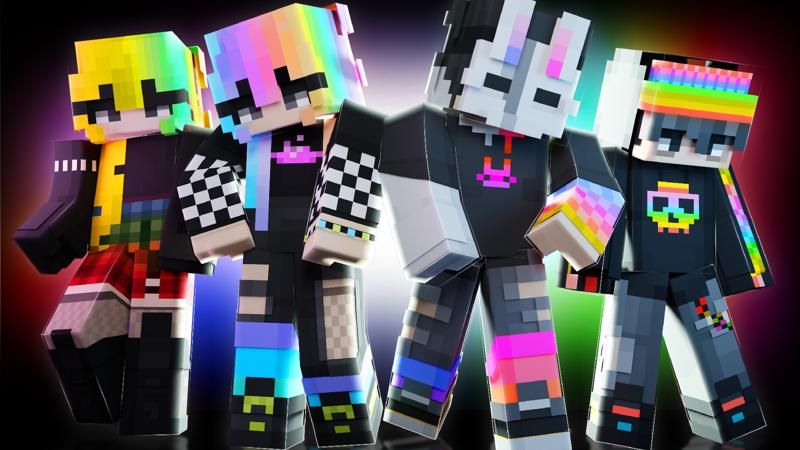 Rainbow Goth on the Minecraft Marketplace by Nitric Concepts