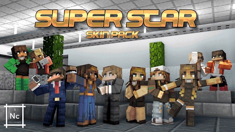 Super Star Skin Pack on the Minecraft Marketplace by Nitric Concepts