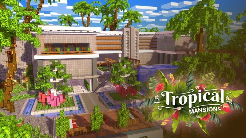 Tropical Mansions on the Minecraft Marketplace by Nitric Concepts