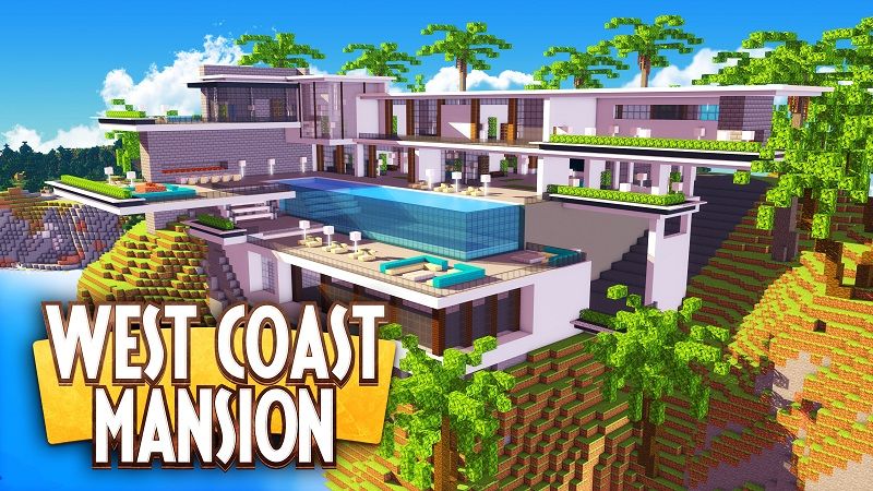 West Coast Mansion on the Minecraft Marketplace by Nitric Concepts