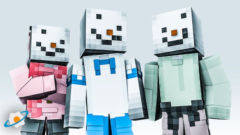 Trendy Snowmen on the Minecraft Marketplace by NovaEGG