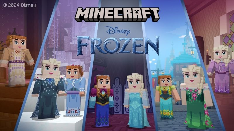 Frozen: Anna & Elsa Skin Pack on the Minecraft Marketplace by Noxcrew