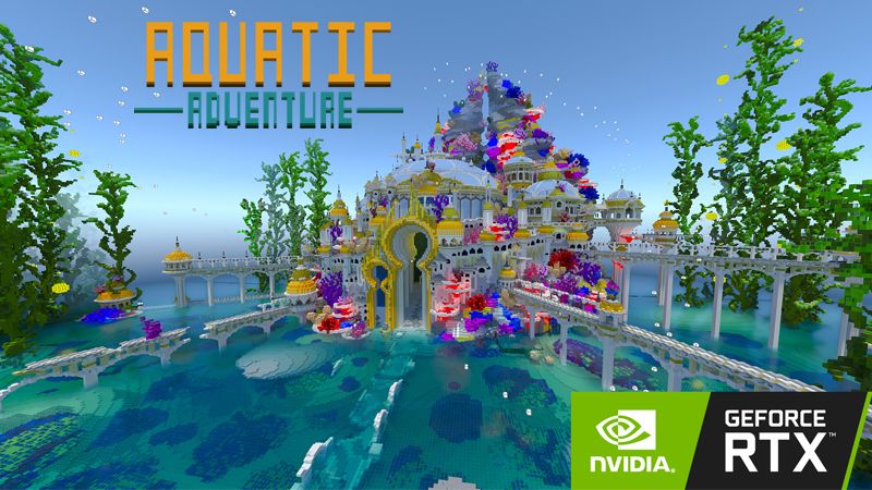 Aquatic Adventure RTX on the Minecraft Marketplace by Nvidia