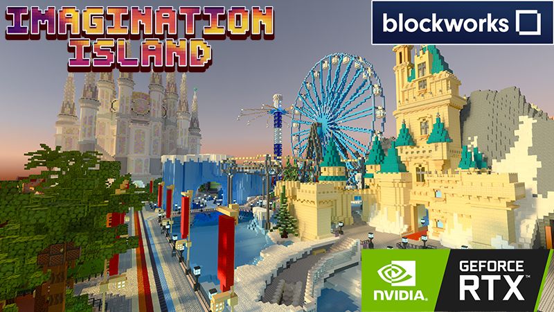 Imagination Island RTX on the Minecraft Marketplace by Nvidia