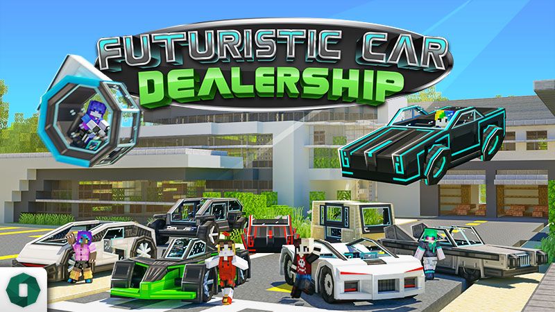 Futuristic Car Dealership on the Minecraft Marketplace by Octovon